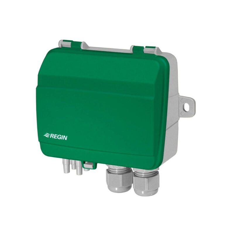 Traductor presiune Regin PDT cu 7 benzi selectabile – Gama de masurare presiune: 0 .... 1250Pa | Senzori: 1 | Iesiri analogice: 1xAO(0 ..... 10V DC | 4 ..... 20mA) - PDT12