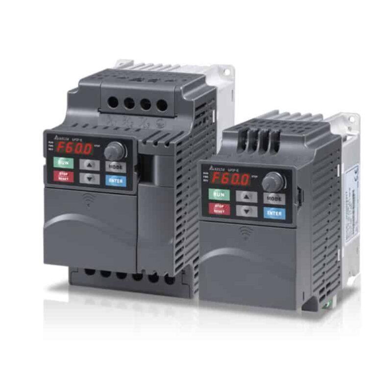 Convertizor de frecvență Delta VFD-E – Alimentare: 230V AC | Putere activa: 0.4(kW) | Curent de iesire nominal: 2.5A | Curent de intrare nominal: 2.7A - VFD004E21T