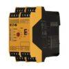 Releu de siguranta EATON ESR5 – Tip: releu de siguranta | Alimentare: 24V DC | Canale de intrare (IN): 4 (dry contact) | Contacte releu de iesire (OUT): 3 (NO) + 1 (semnalizare) - ESR5-NV3-300