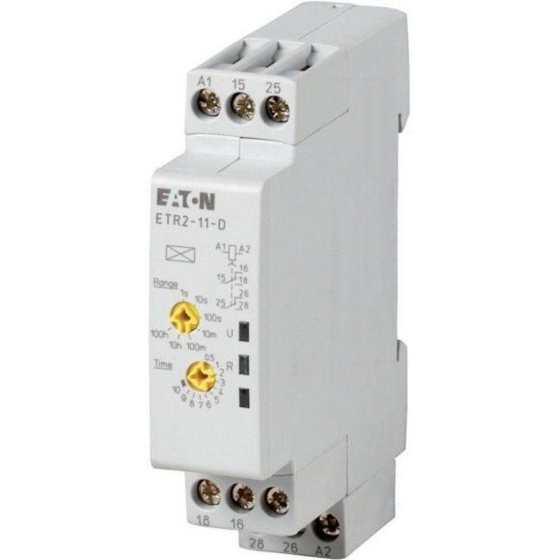 Releu de timp EATON ETR2 – Alimentare: 24 ..... 240V AC / 24 ..... 48V DC | Functie de temporizare: intarziere la oprire (Off-delay) - ETR2-12-D