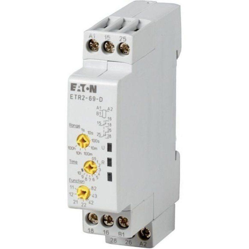 Releu de timp EATON ETR2 – Alimentare: 24 ..... 240V AC / 24 ..... 48V DC | Functie de temporizare: multifuncțional (Multifunction) - ETR2-69-D