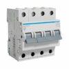 Întrerupător automat – dijunctoare HAGER – Tipul de declansare: curba C | Serie: MC | Numar poli: 4P | Curent nominal (In): 50A | Capacitate de rupere: 6kA | Module: 4 - MC450A
