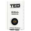 Stabilizator de tensiune rețea maxim TED Electric – Tensiune intrare: 150 ..... 270V AC | Putere activa (kW): 0.6(kW) | Putere aparenta (VA): 1kVA | Frecventa intrare: 45 ..... 65Hz | Conector iesire: 2xSchuko | Greutate(kg): 3.18 kg | Montare: Cleme prindere in perete - TED000057