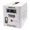 Stabilizator de tensiune rețea maxim TED Electric – Tensiune intrare: 140 ..... 260V AC | Putere activa (kW): 1.8(kW) | Putere aparenta (VA): 3kVA | Frecventa intrare: 50Hz | Conector iesire: 2xSchuko + Regleta | Greutate(kg): 6.5 kg | Montare: Pardoseala - TED000149