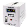 Stabilizator de tensiune rețea maxim TED Electric – Tensiune intrare: 140 ..... 260V AC | Putere activa (kW): 3(kW) | Putere aparenta (VA): 5kVA | Frecventa intrare: 50Hz | Conector iesire: 2xSchuko + Regleta | Greutate(kg): 7.2 kg | Montare: Pardoseala - TED000187